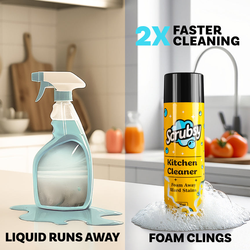 INDIA'S #1 FOAM-BASED COMPLETE KITCHEN CLEANER & DISINFECTANT (BUY 1 GET 1 FREE)(PACK OF 2)