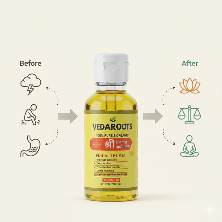 AYURVEDIC RAMBAN MULTI BENEFIT NABHI OIL (BUY 1 GET 1 FREE)(PACK OF 2)